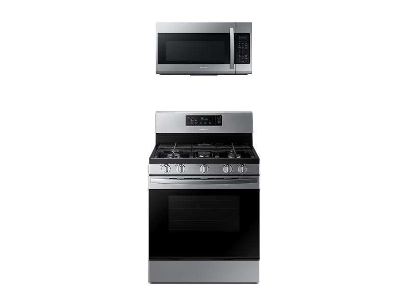 Freestanding Gas Range + Over-the-Range Microwave BNDL1580226046010