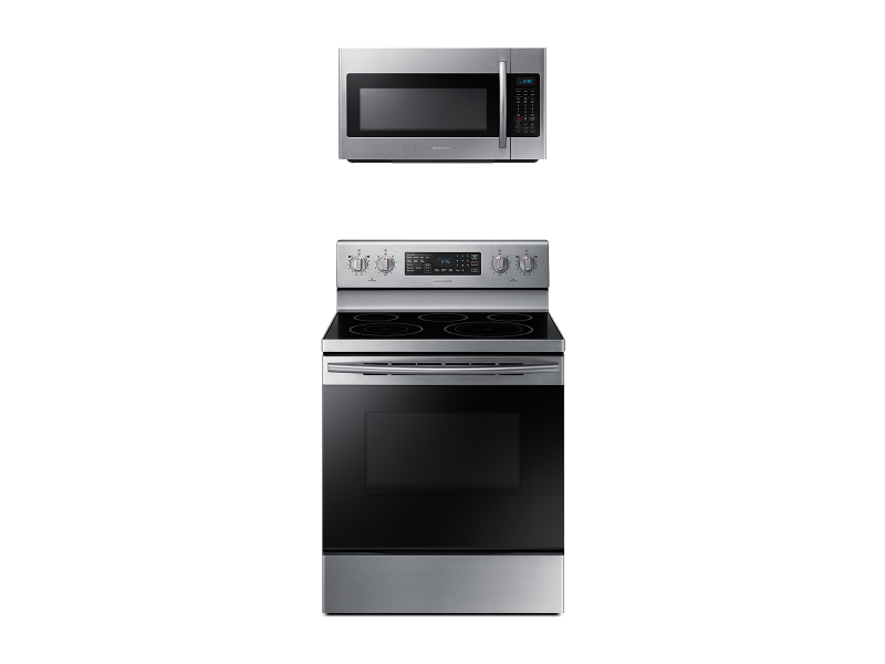 Freestanding Electric Range with Convection + Over-the-Range Microwave BNDL1580227280768