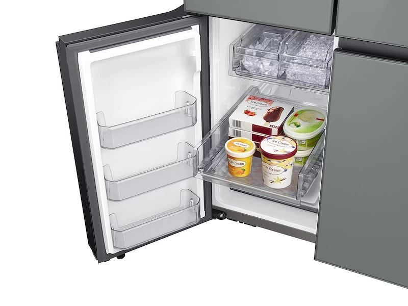 Bespoke 4-Door Flex™ Refrigerator (29 cu. ft.) in Grey Glass BNDL1616699630054