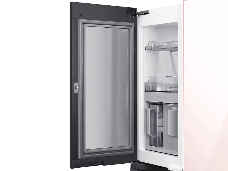 Bespoke 4-Door Flex™ Refrigerator (29 cu. ft.) in Rose Pink Glass BNDL1616701234243, product image 4 of 11