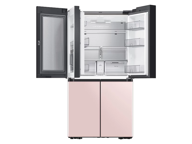 Bespoke 4-Door Flex™ Refrigerator (29 cu. ft.) in Rose Pink Glass BNDL1616701234243, product image 5 of 11