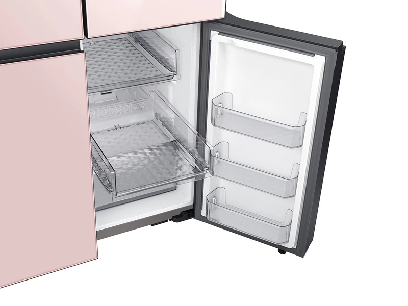 Bespoke 4-Door Flex™ Refrigerator (29 cu. ft.) in Rose Pink Glass BNDL1616701234243, product image 9 of 11