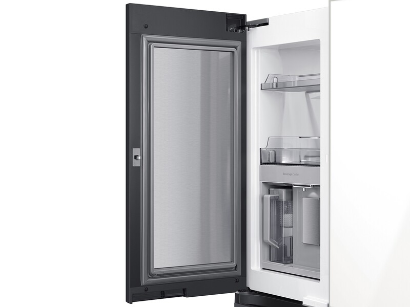 29 cu. ft. Smart BESPOKE 4-Door Flex Refrigerator with Customizable Panel Colors featuring a Limited Edition Design BNDL1620073838814