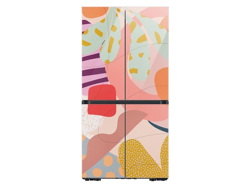 23 Cu Ft Smart Counter Depth Bespoke 4 Door Flex Refrigerator Featuring A Limited Edition Design By Alex Proba BNDL1646337111672