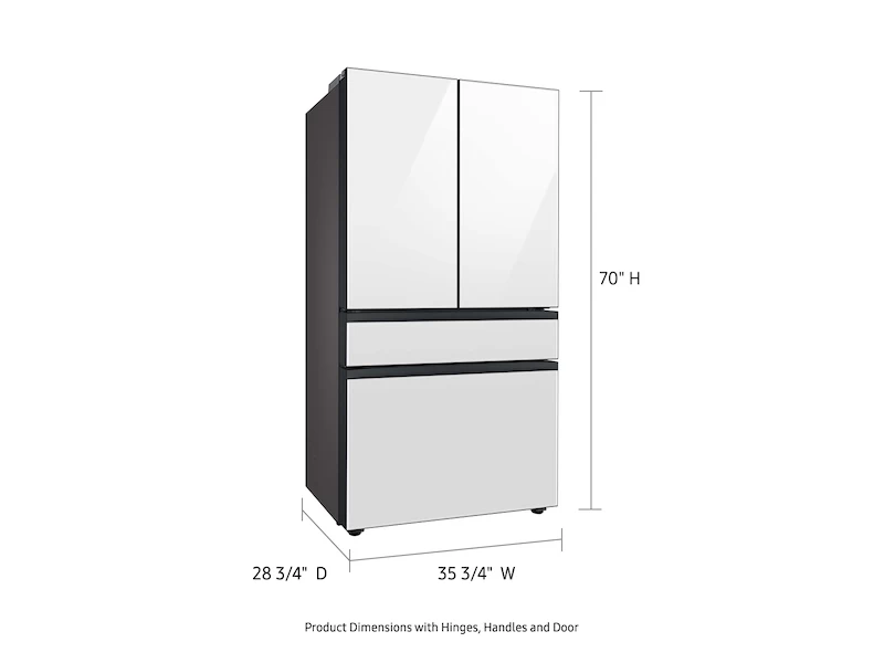 Bespoke 4-Door French Door Refrigerator (23 cu. ft.) with AutoFill Water Pitcher and Customizable Door Panel Colors BNDL1649363861021, product image 12 of 12