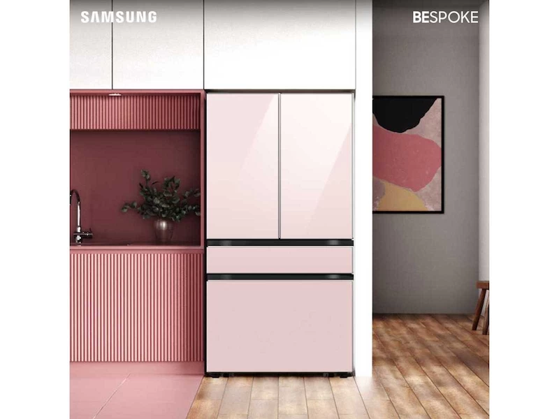 Bespoke 4-Door French Door Refrigerator (23 cu. ft.) with AutoFill Water Pitcher and Customizable Door Panel Colors BNDL1649364492193