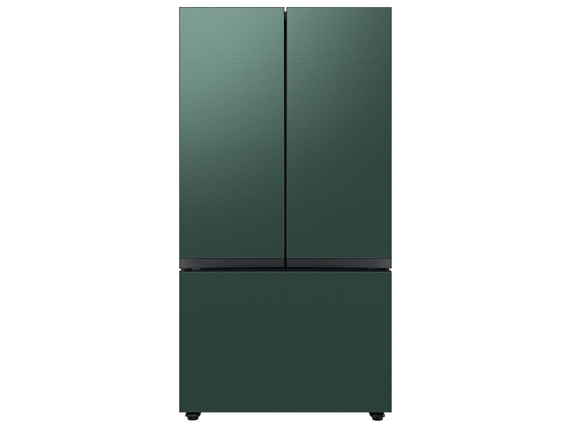 Bespoke 3-Door French Door Refrigerator (24 cu. ft.) with Beverage Center™ in Emerald Green Steel BNDL1650311698378