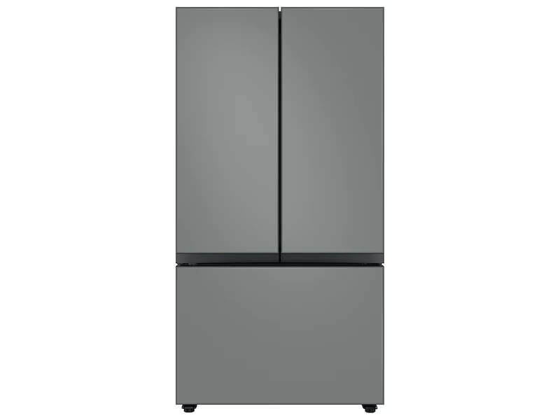 Bespoke 3-Door French Door Refrigerator (24 cu. ft.) with Beverage Center™ in Grey Glass BNDL1650312137858