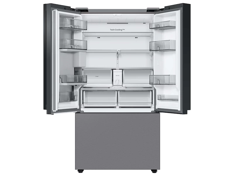 Bespoke 3-Door French Door Refrigerator (24 cu. ft.) with Beverage Center™ in Morning Blue Glass BNDL1650312557946