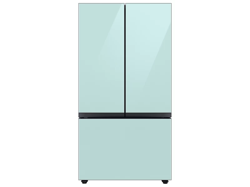 Bespoke 3-Door French Door Refrigerator (24 cu. ft.) with Beverage Center™ in Morning Blue Glass BNDL1650312557946