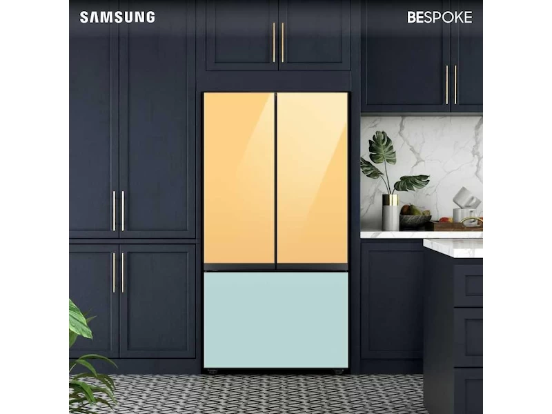 Product - Sunrise Yellow Glass Top and Morning Blue Glass Bottom Panels