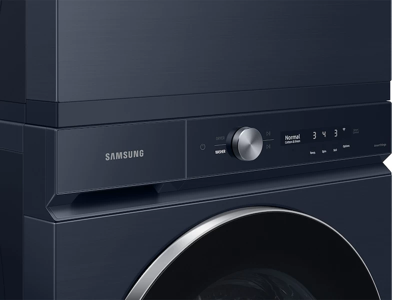Bespoke Ultra Capacity AI Front Load Washer and Gas Dryer in Brushed Navy BNDL1657832568289