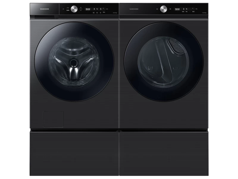 Bespoke Ultra Capacity Front Load Washer and Gas Dryer in Brushed Black BNDL1657834476835