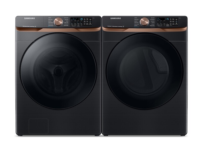 Extra Large Capacity Smart Front Load Washer with Super Speed Wash and Smart Electric Dryer with Steam Sanitize+ and Sensor Dry BNDL1668783396714