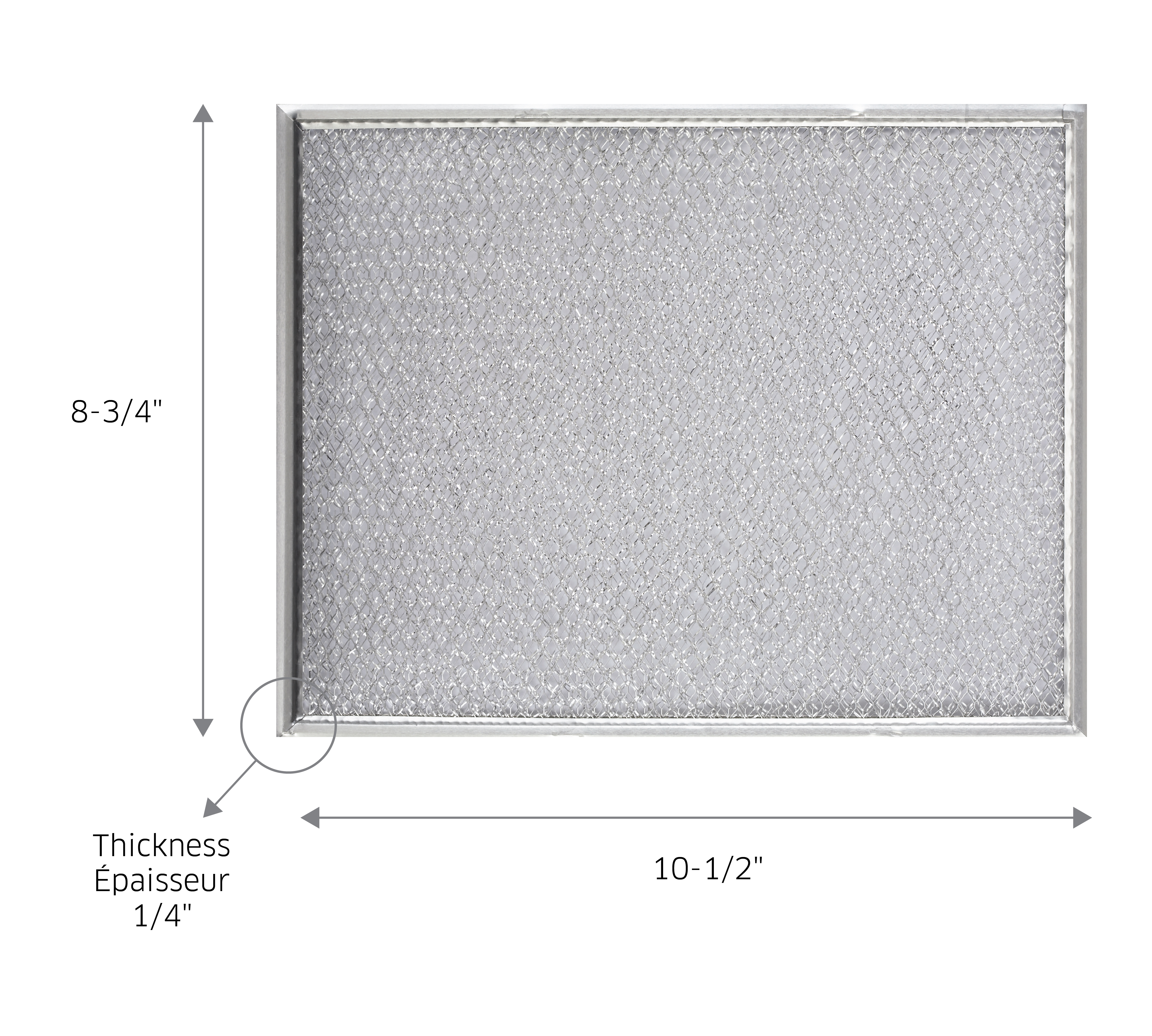 46000/42000/40000/F40000/BU2/BU3 Series Externally Vented Range Hood Aluminum Filter BP29