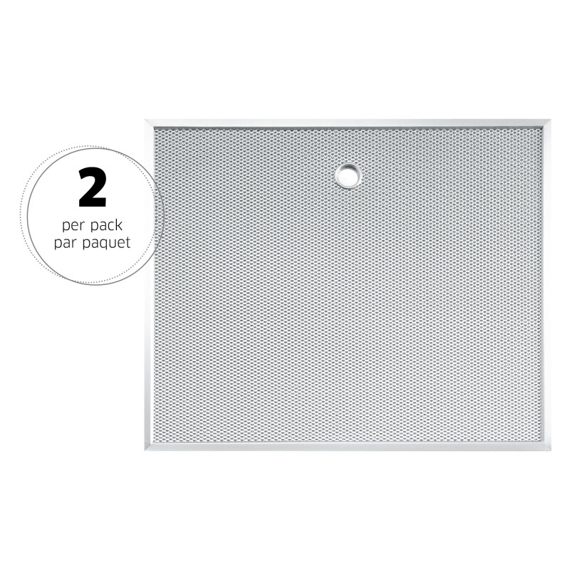 Genuine Replacement Aluminum Filter for Range Hoods, 14-3/8" x 11-7/8", Fits Select Models, (2-Pack) BPS3FA30