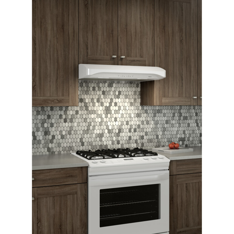 DISCONTINUED- Alta 30-Inch 400 CFM <0.5 Sones White Range Hood BQLA130WH