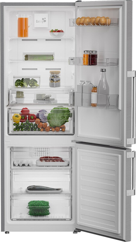 24" Counter Depth 11.43 cu.ft. Bottom Freezer Refrigerator Stainless view 3