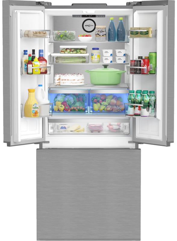 30" Counter-Depth French Door Refrigerator with Ice Maker view 3