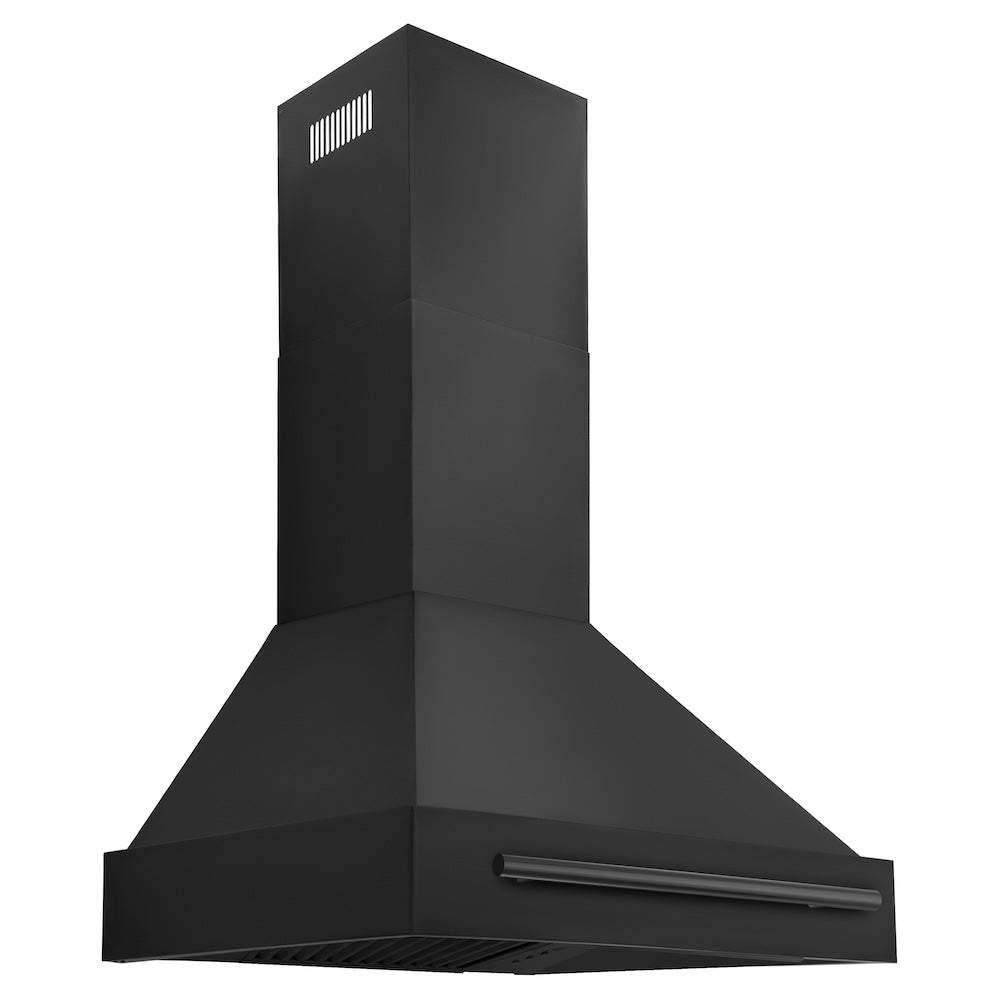 30 In. Black Stainless Steel Range Hood With Black Stainless Steel Handle BS65530BS