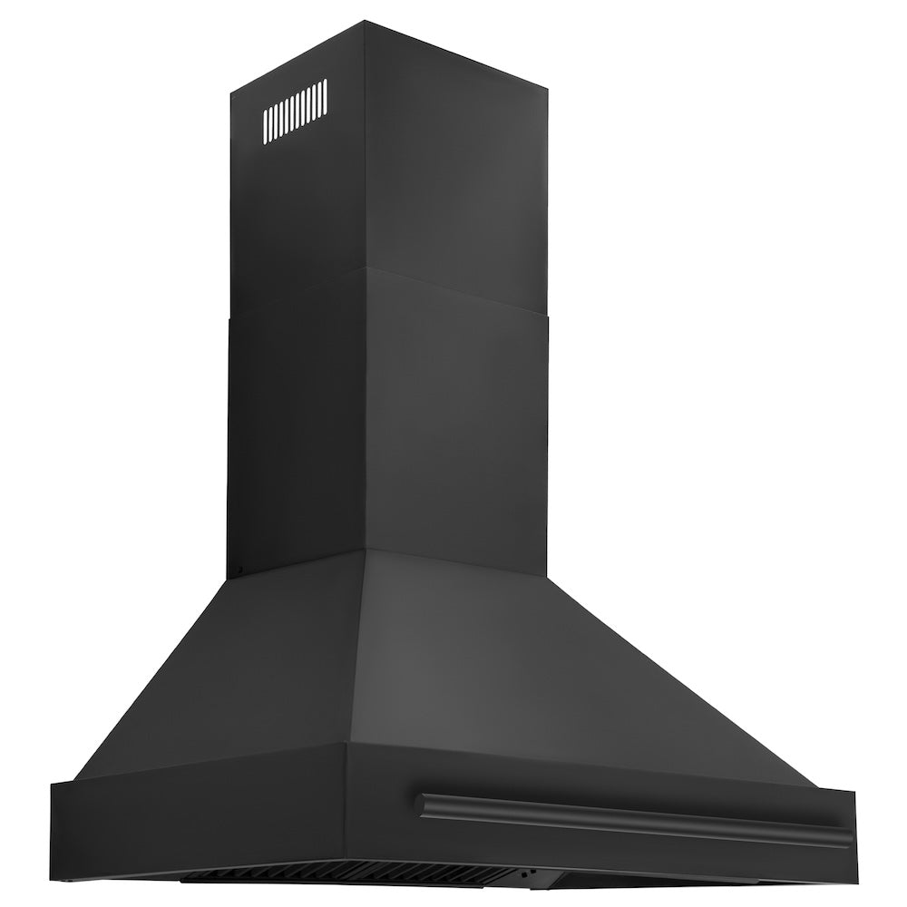 36 In. Black Stainless Steel Range Hood With Black Stainless Steel Handle BS65536BS