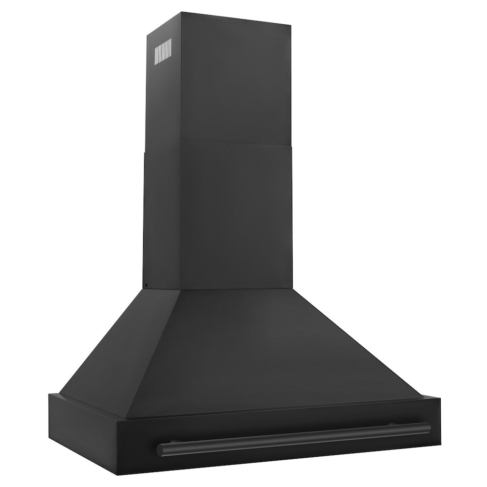 36 In. Black Stainless Steel Range Hood With Black Stainless Steel Handle BS65536BS