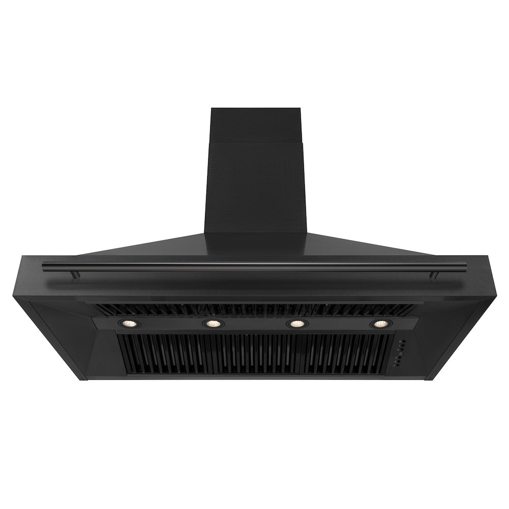 48 In. Black Stainless Steel Range Hood With Black Stainless Steel Handle BS65548BS