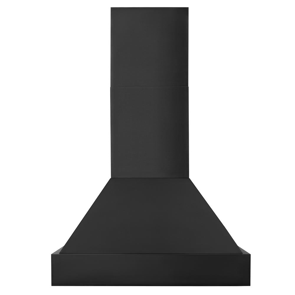 30 In. Convertible Vent Black Stainless Steel Wall Mount Range Hood BS655N30