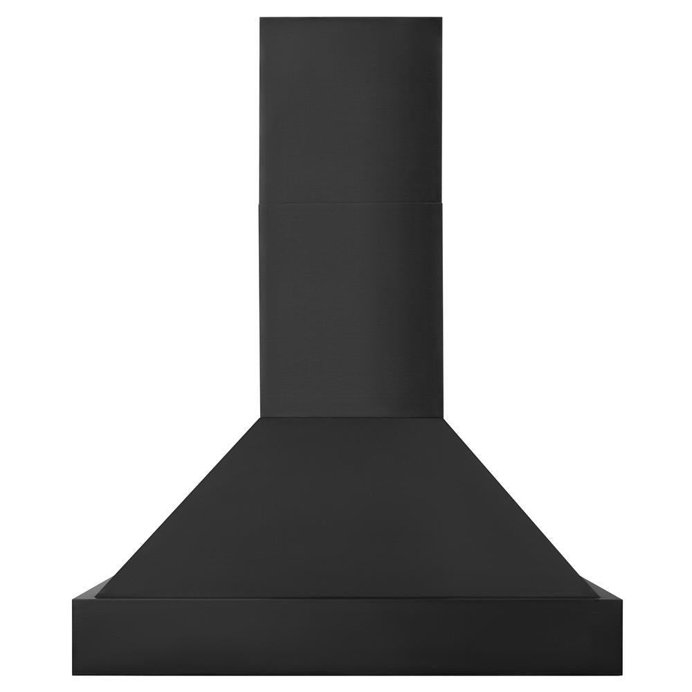 36 In. Ducted Vent Black Stainless Steel Wall Mount Range Hood BS655N36
