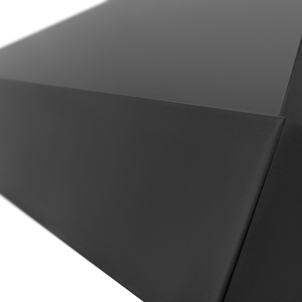 48 In. Ducted Vent Black Stainless Steel Wall Mount Range Hood BS655N48