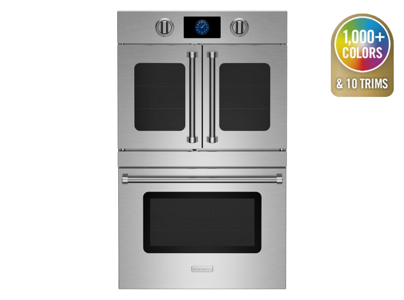30″ Double Electric Wall Oven with French & Drop Down Doors BSDEWO30SDV3