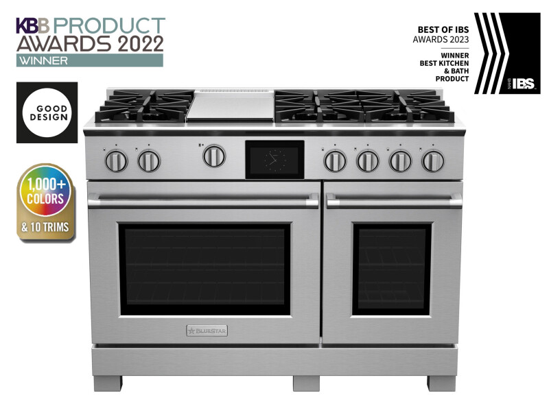 48″ Dual Fuel Range with 12″ Griddle BSDF486G