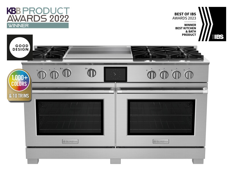 60″ Dual Fuel Range with 24″ Griddle BSDF606G