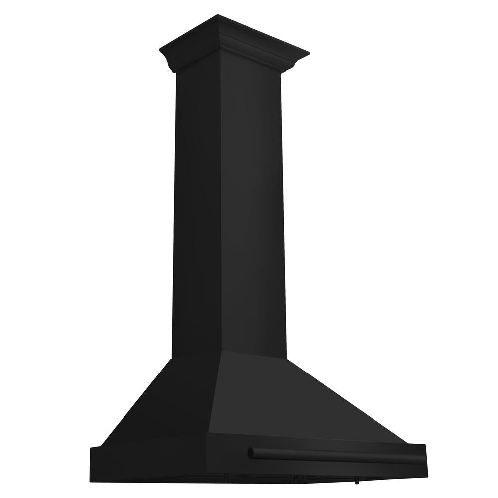 30 in. Convertible Black Stainless Steel Wall Mount Range Hood With Black Stainless Steel Handle BSKB4X30