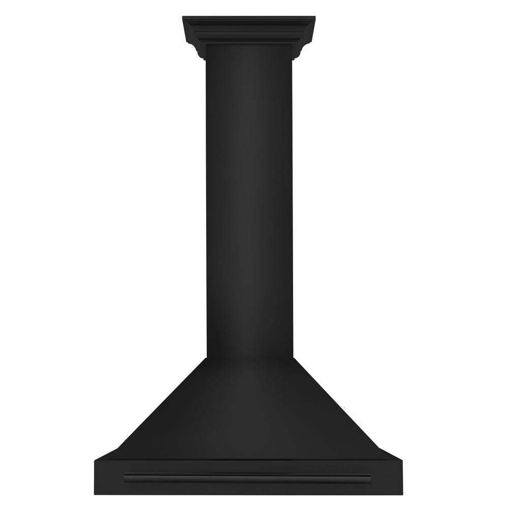 30 in. Convertible Black Stainless Steel Wall Mount Range Hood With Black Stainless Steel Handle BSKB4X30