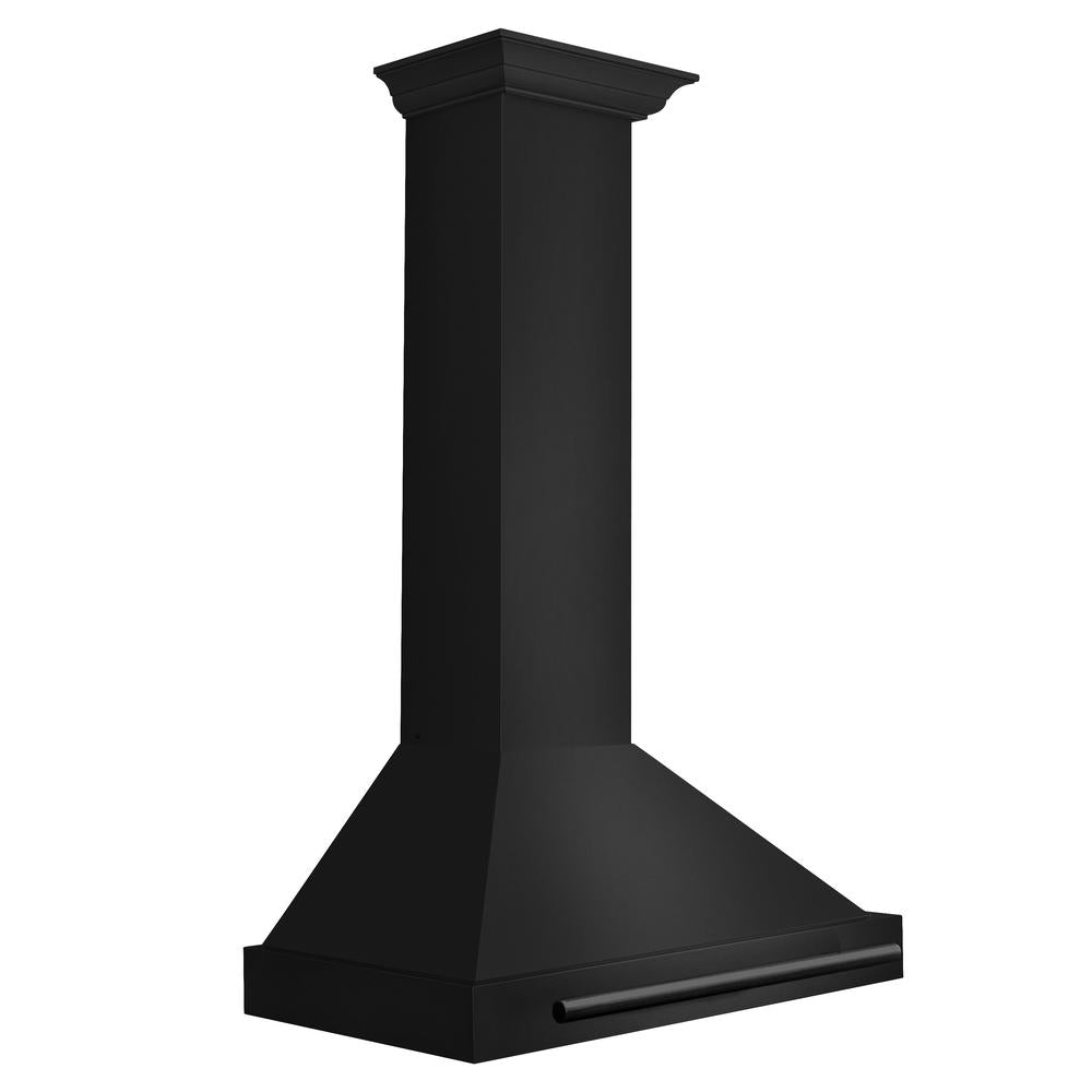 30 in. Convertible Black Stainless Steel Wall Mount Range Hood With Black Stainless Steel Handle BSKB4X30