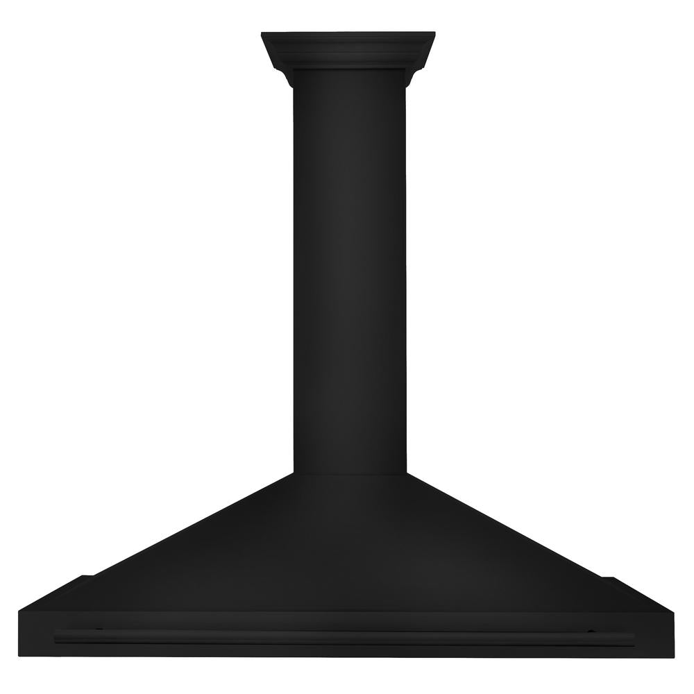 48 in. Convertible Black Stainless Steel Wall Mount Range Hood With Black Stainless Steel Handle BSKB4X48