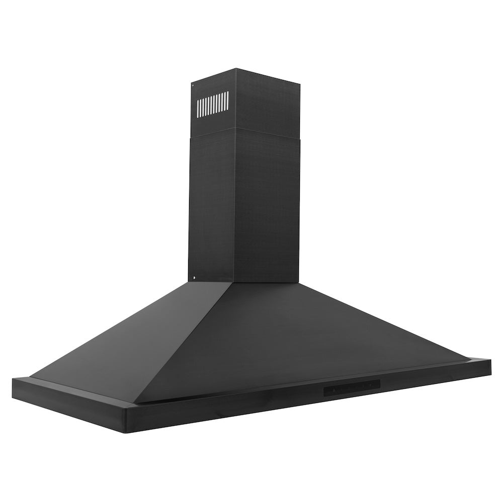 42 In. Convertible Vent Wall Mount Range Hood In Black Stainless Steel BSKBN42