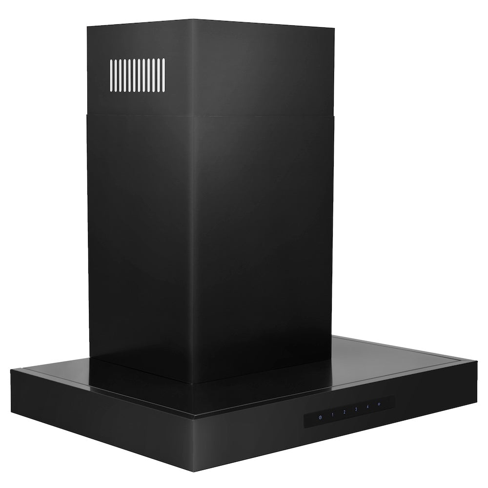 24 In. Convertible Vent Wall Mount Range Hood In Black Stainless Steel BSKEN24