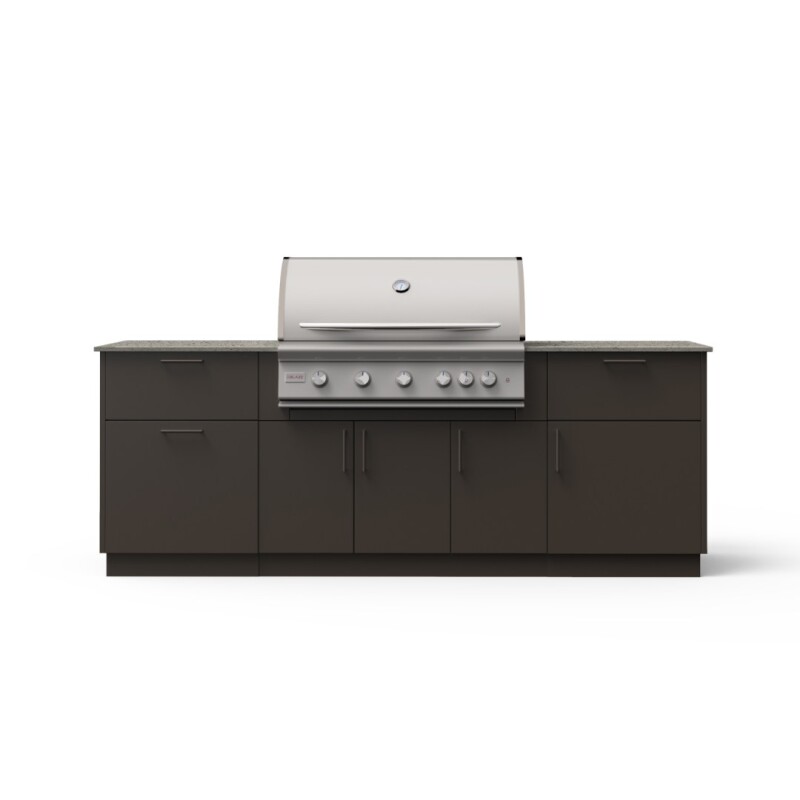 Sunrise 8-Ft Outdoor Kitchen Island w/ 40-Inch Premium LTE+ BSNRS40NG