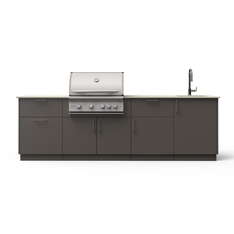 Sunset 10-Ft Outdoor Kitchen Island w/ 32-Inch Marine Grade Premium LTE+ BSNST32MG