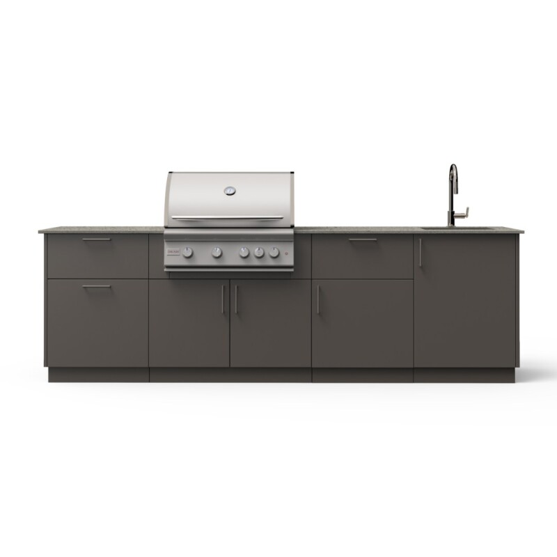 Sunset 10-Ft Outdoor Kitchen Island w/ 32-Inch Premium LTE+ BSNST32NG