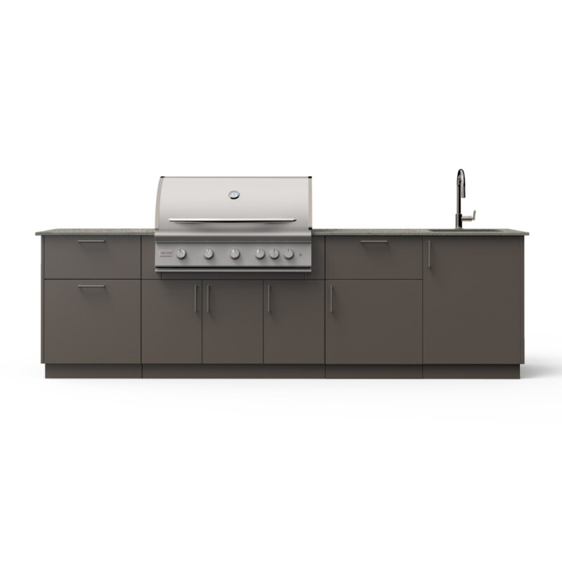 Sunset 10-Ft Outdoor Kitchen Island w/ 40-Inch Premium LTE+ BSNST40NGS