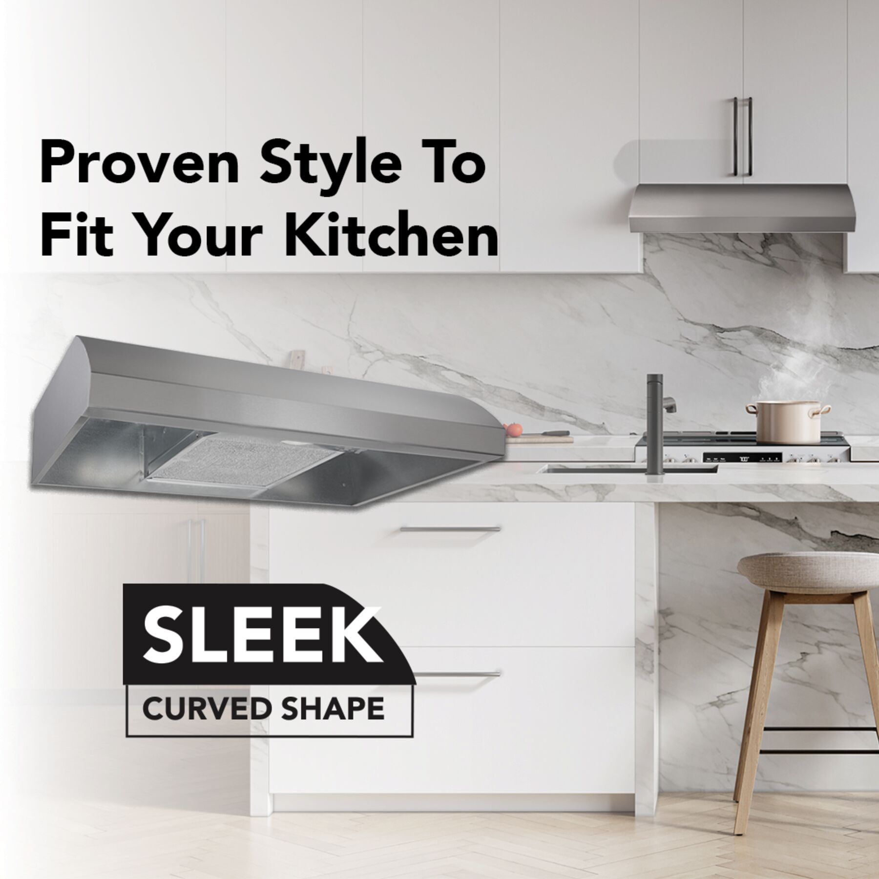 30-Inch 4-Way Convertible Under-Cabinet Range Hood, 270 Max CFM view 4