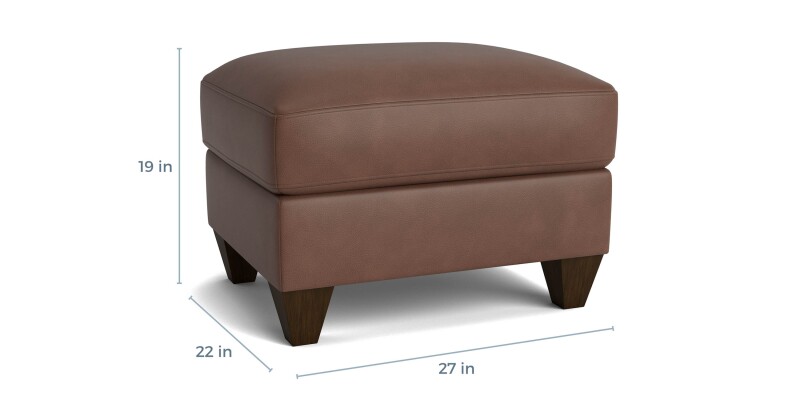 True Custom™ True Custom® Leather Ottoman C00001L54