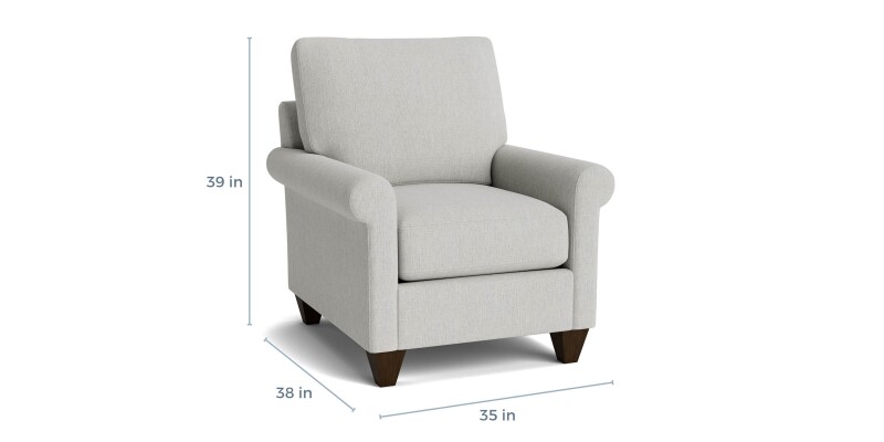 True Custom™ True Custom® Roll Arm Accent Chair C10012SF21