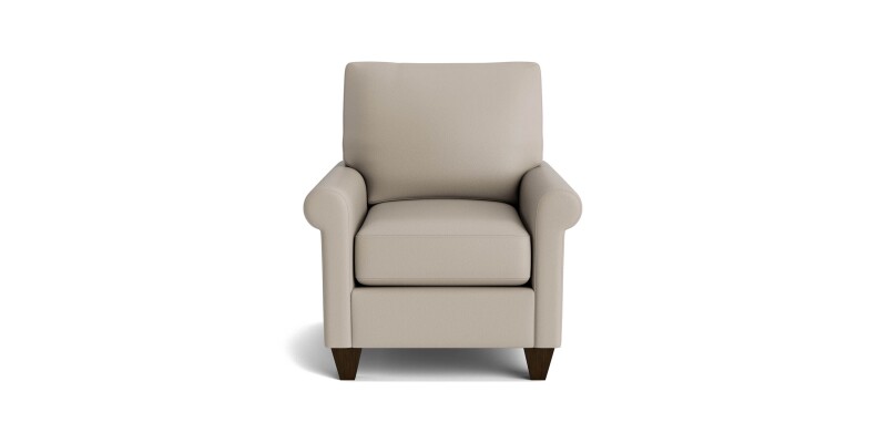 True Custom™ True Custom® Leather Roll Arm Accent Chair C10012SFL52