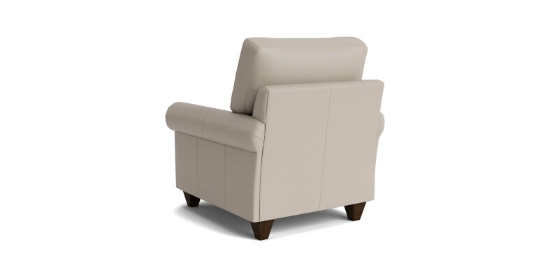 True Custom™ True Custom® Leather Roll Arm Accent Chair C10012SFL55