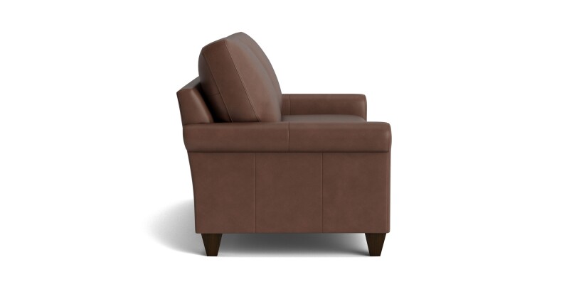 True Custom™ True Custom® Leather Roll Arm Studio Sofa C10052SFL52