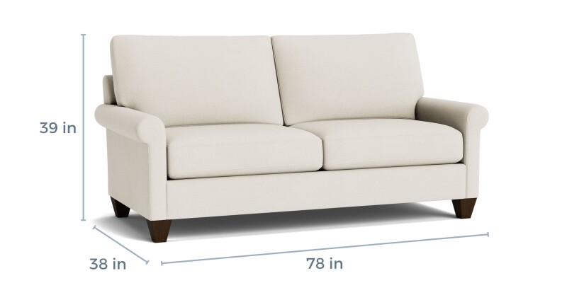 True Custom™ True Custom® Roll Arm Studio Sofa C1005BSF32